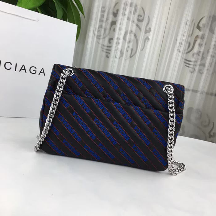 BALENCIAG巴黎世家 專櫃最新 電腦logo繡花 斜挎單肩包 59019  BL1597